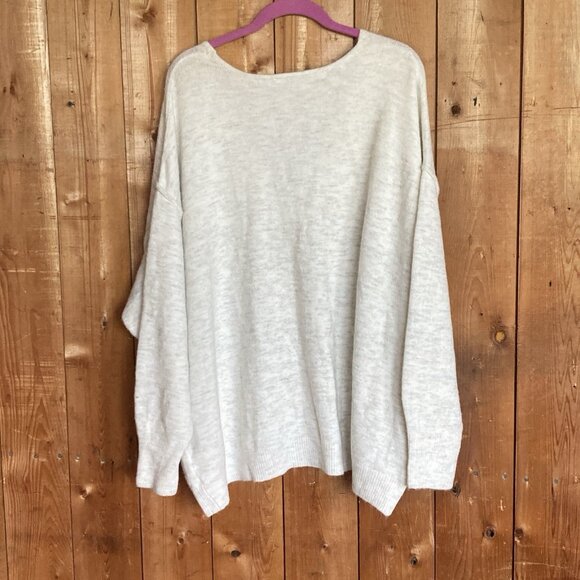 Dex Women Gray Pullover Sweater Slouchy Soft Oversized Acrylic Blend New sz XL - Picture 7 of 11